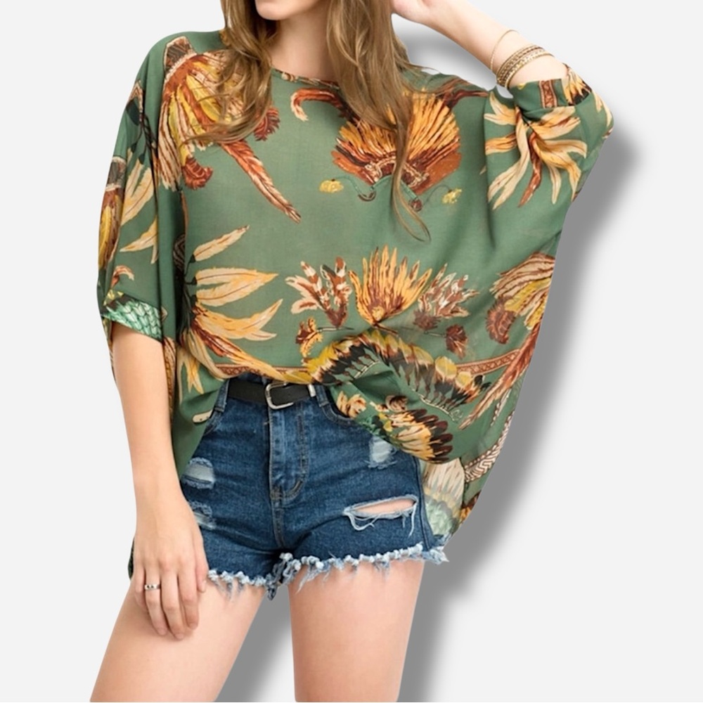 🌸New🌸 Women’s Poncho Kimono One Size NWOT